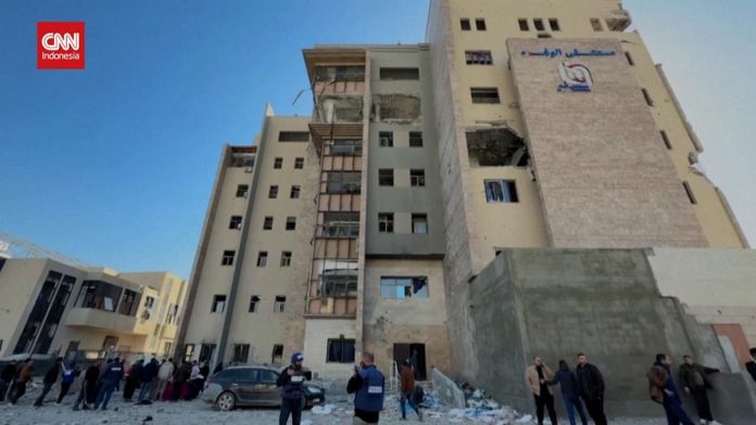 VIDEO: Israel Serang RS Al-Wafaa Gaza, 7 Orang Tewas