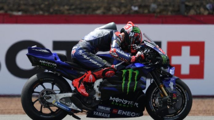 Quartararo Nangis dan Terpukul Usai Kehilangan Posisi 1 MotoGP Inggris