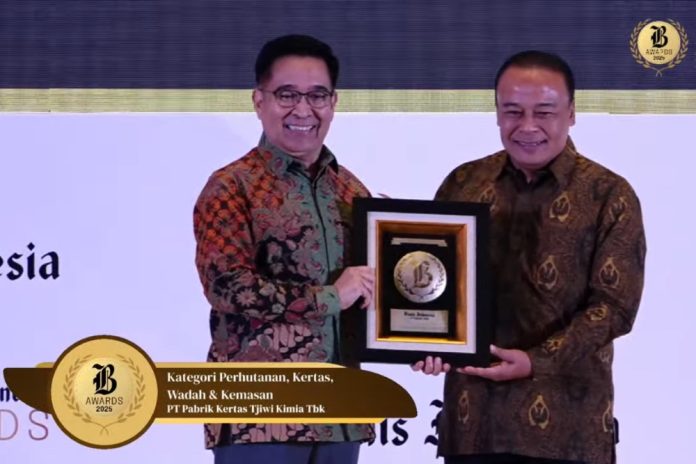 Emiten Grup Sinar Mas, Tjiwi Kimia (TKIM) Sabet Penghargaan Bisnis Indonesia Awards 2025