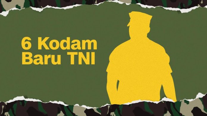 INFOGRAFIS: Enam Kodam Baru TNI