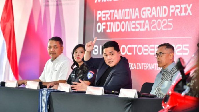 Erick Ungkap Perintah Khusus Prabowo di MotoGP Mandalika