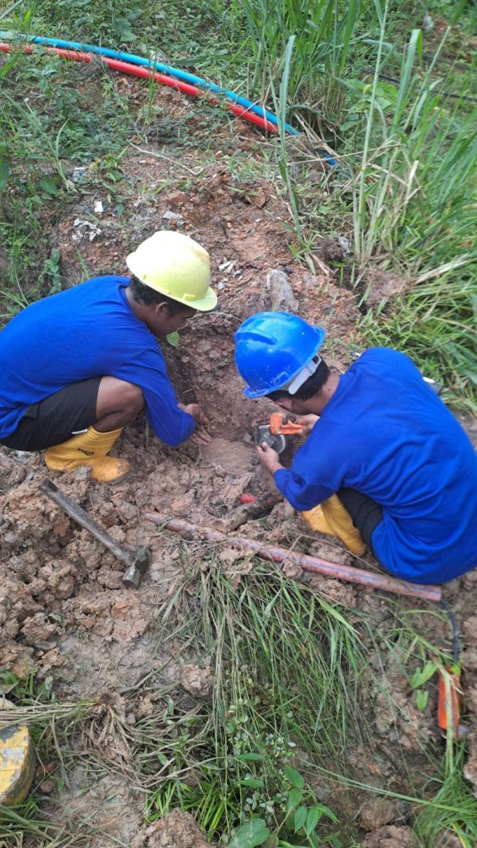 Kebocoran Pipa di Depan Panbil: Perbaikan Dilakukan Tanpa Penghentian Suplai Air - BP Batam
